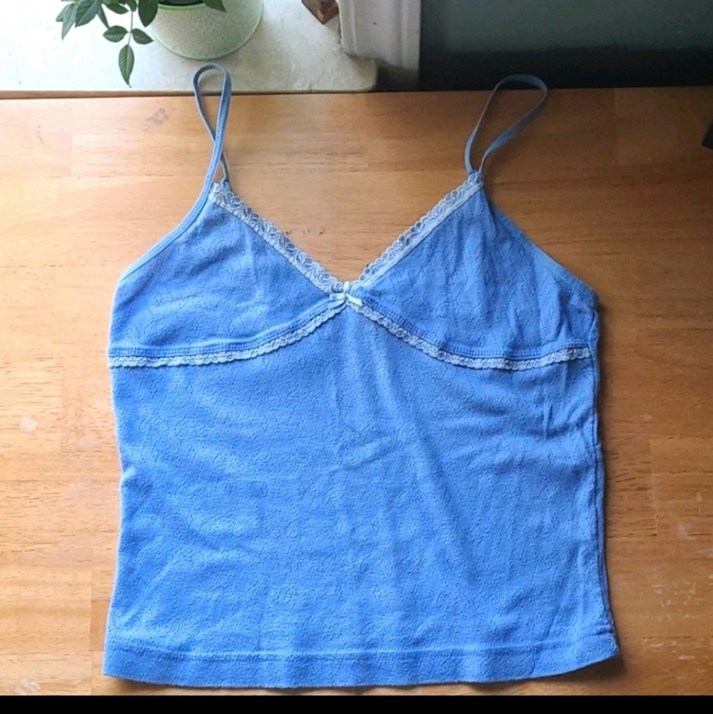 Y2k 90s Xhiliration spaghetti strap crop top